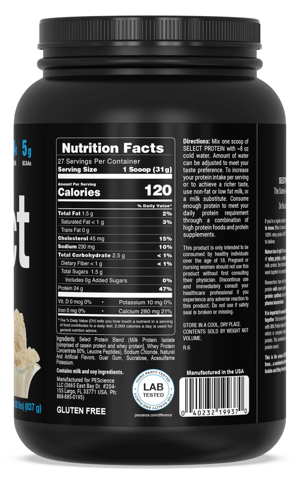 PEScience certificado de laboratorio representando pruebas de calidad y confianza