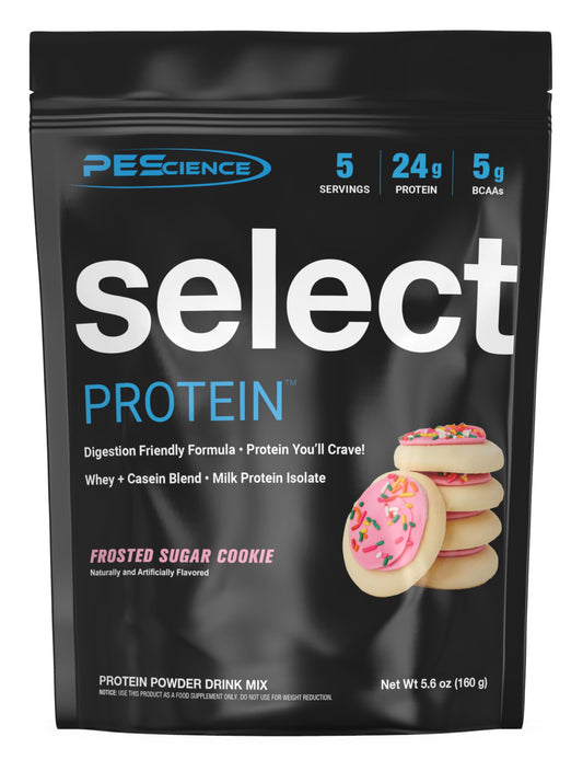 PEScience Select Proteína en pote para energía sostenida.