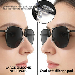 PFDHQS gafas puestas en persona mostrando confort prolongado con repuestos