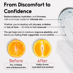 Pharmlitalia gel tensora vaginal con empaque discreto para cuidado íntimo en cualquier lugar.