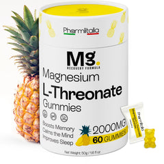 Pharmlitalia magnesium L-threonate gummies bottle front for cognitive support
