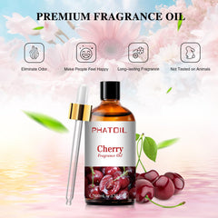 PHATOIL etiqueta en primer plano mostrando marca y fragancia clara