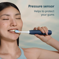 Philips Sonicare contenido del set con 2 cabezales y base de carga, listos para usar