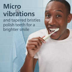 Philips Sonicare cabezal instalado en el mango demostrando ajuste seguro