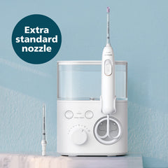 Philips Sonicare Power Flosser 3000 ubicado en baño en escena de uso diario