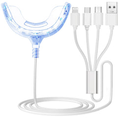 PHOEBE luz LED frontal mostrando 16 bombillas para blanqueado potente