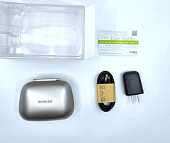 Phonak Combi 2 en bolso durante viaje para transportar audífonos seguro