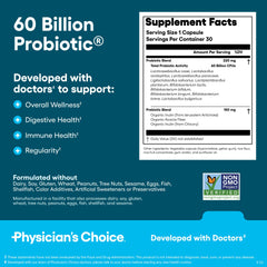 Physician's CHOICE cápsula en la mano ilustrando facilidad de uso diario