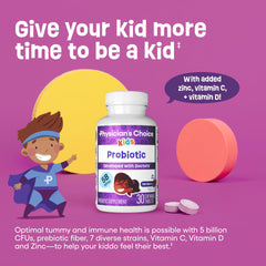 Physician's CHOICE Kids Probiotics immune support with vitamins and minerals