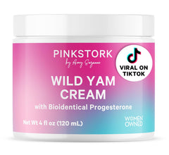 Pink Stork envase frontal 4 oz mostrando etiqueta clara y beneficios