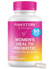 Pink Stork frente del empaque mostrando diseño y beneficios