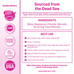Pink Stork mujer embarazada usando spray para bienestar diario