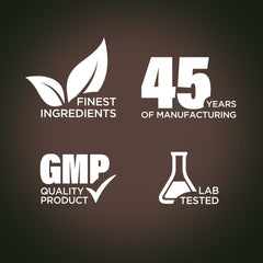 Piping Rock etiqueta con lista de ingredientes y pruebas de laboratorio
