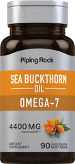 Piping Rock frasco frontal con 90 softgels, envase práctico