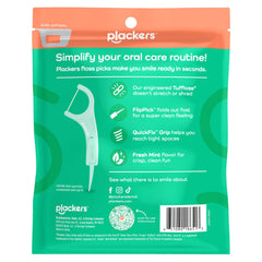 Plackers estuche Sure‑Zip abierto guardando flossers y manteniendo frescura