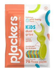 Plackers empaque frontal del pack de 75 unidades con cierre resellable y beneficio conveniencia