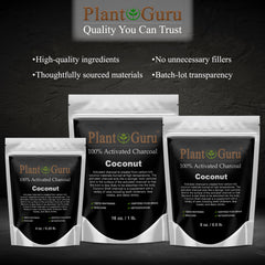 Plant Guru etiqueta con certificaciones food grade y kosher visibles