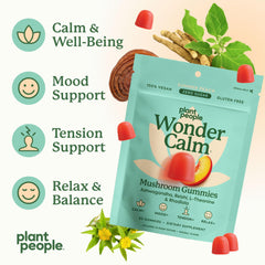 Etiqueta de Plant People con lista de ingredientes y beneficios claramente visibles