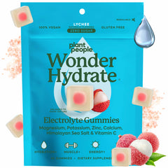 Plant People envase frontal ofrece electrolitos portátiles y sabor lychee