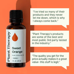Plant Therapy difusor liberando aroma cítrico para ambiente fresco