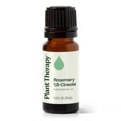 Plant Therapy frasco frontal de romero 10 mL que muestra pureza y presentación