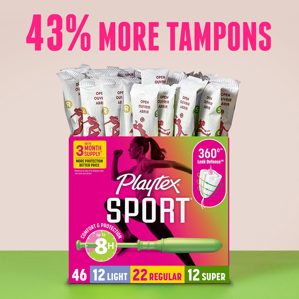 Playtex primer plano del aplicador con punta cónica para inserción fácil
