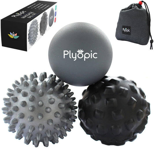 Plyopic pelota lacrosse frontal para presión profunda y alivio muscular