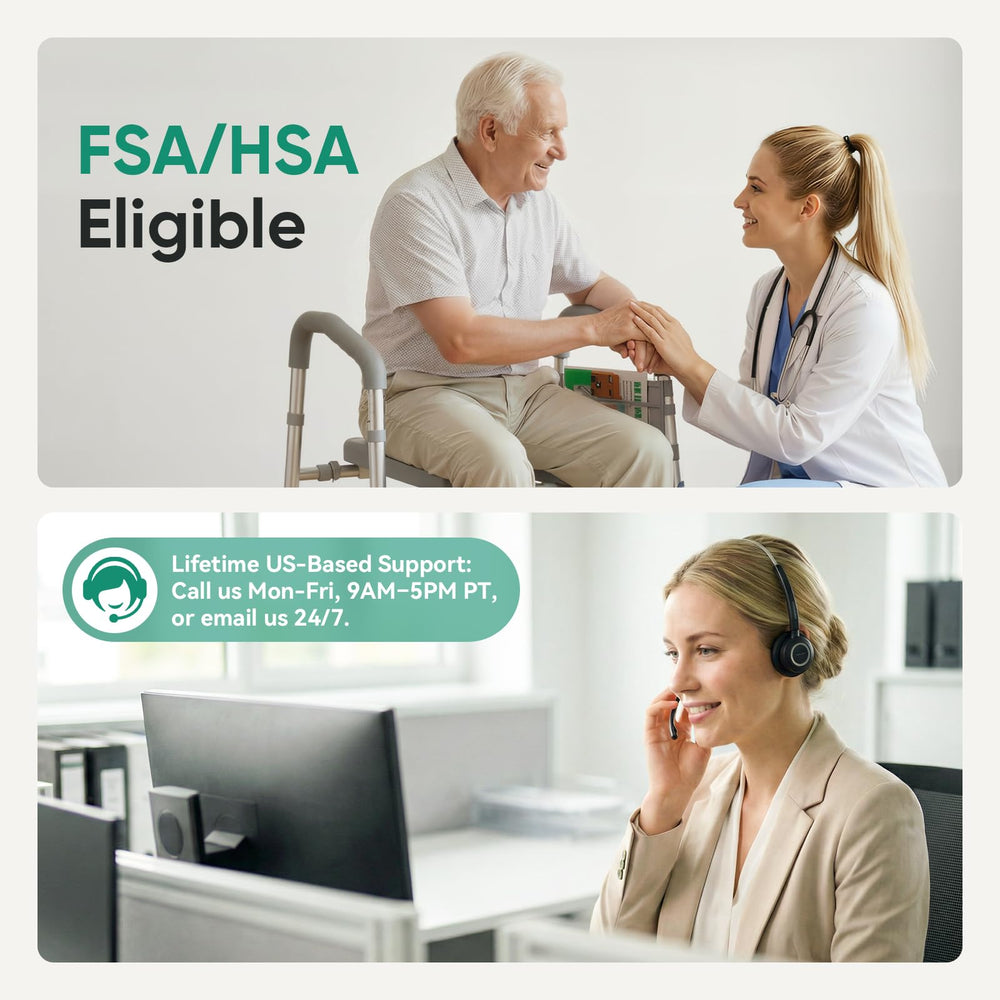 PopWise etiqueta con información FSA/HSA y soporte telefónico USA
