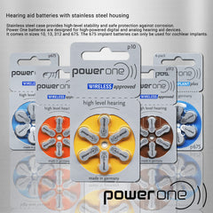 Power One junto a moneda para comparar escala y visualizar tamaño
