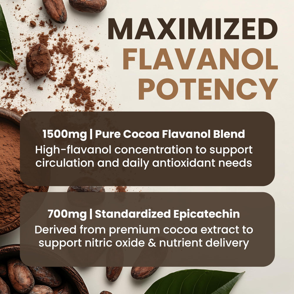 Vaso con batido de cacao POWERED X PLANTS mezclado para energía diaria