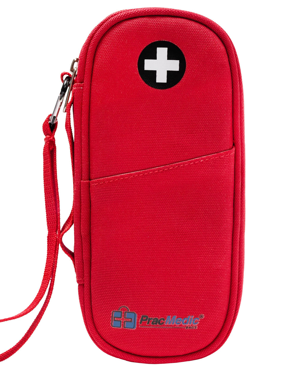 PRAC MEDIC BAGS funda frontal roja mostrando organización y acceso rápido