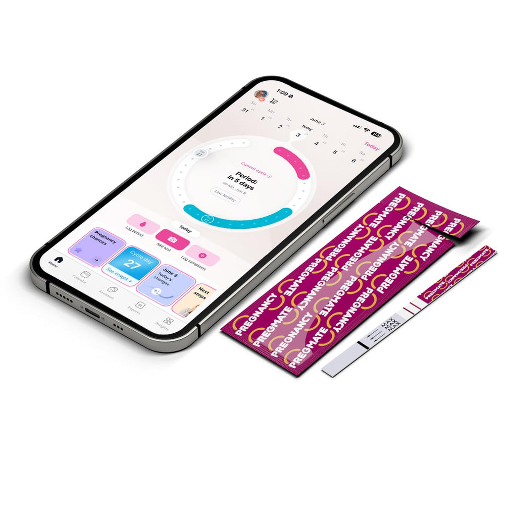 PREGMATE ambiente doméstico con la caja lista para usar