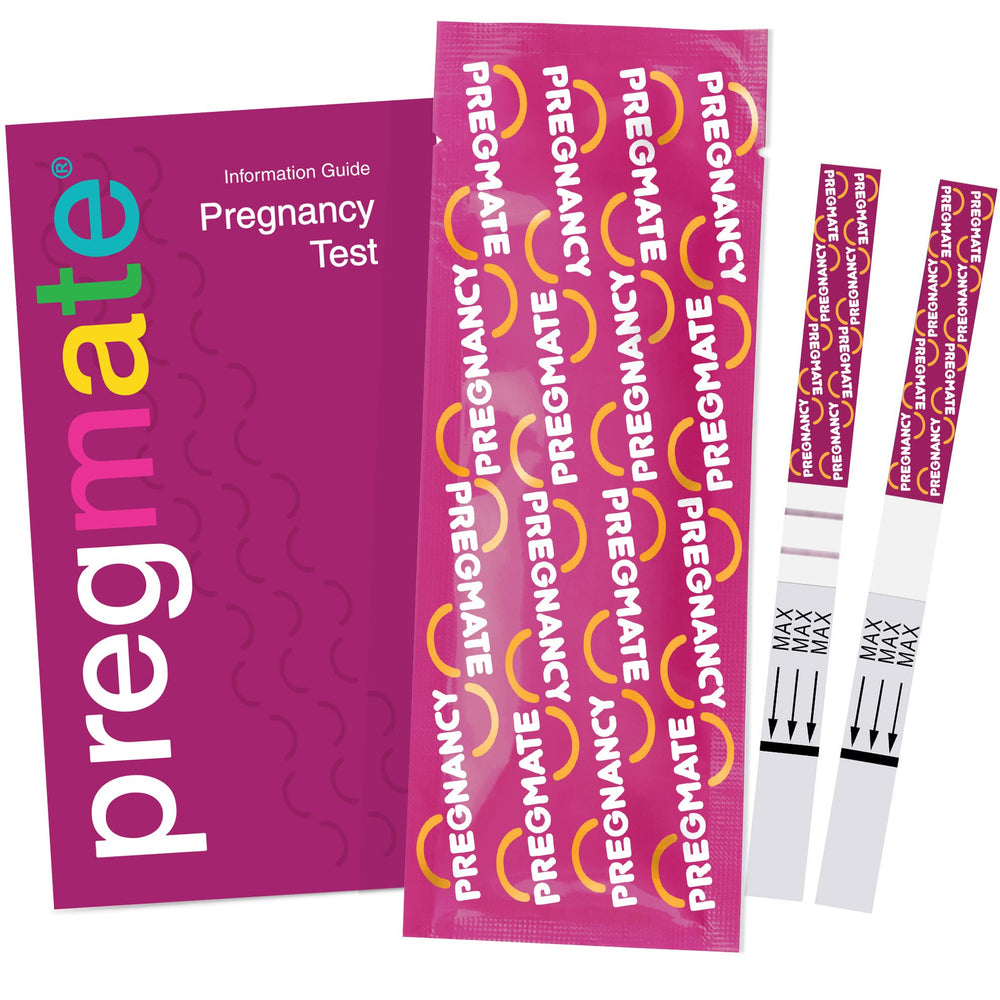 PREGMATE tira sumergida en vaso de orina para uso paso a paso