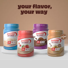 Premier Protein en desayuno con fruta representando consumo cotidiano saludable