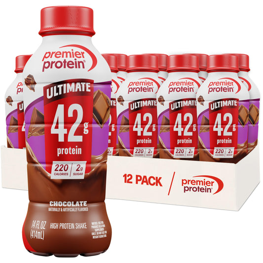 Premier Protein batido chocolate frontal mostrando etiqueta y beneficio protéico
