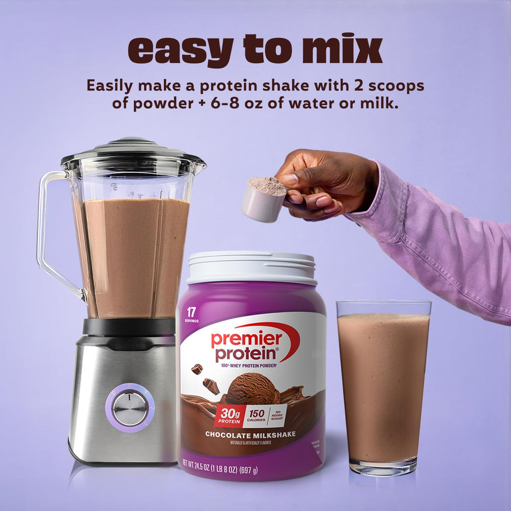 Premier Protein vaso listo sabor Chocolate, bebida cremosa y práctica tras el entrenamiento