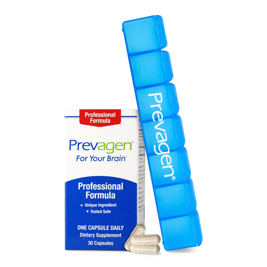 Prevagen frasco frontal mostrando la presentación y beneficios claramente