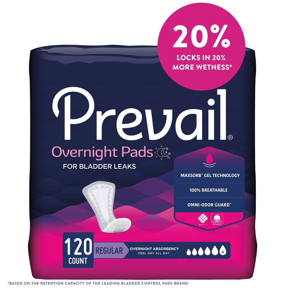 Prevail almohadilla individual envuelta lista para llevar y usar