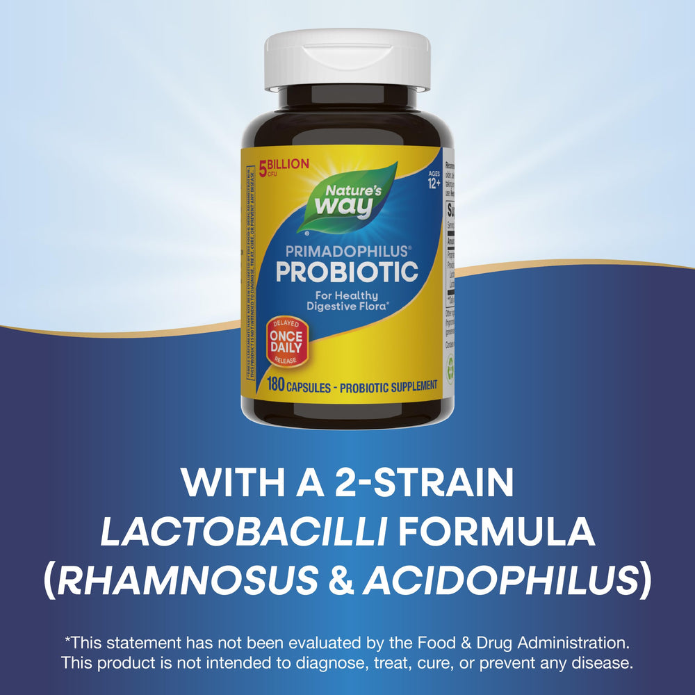 One capsule daily supports digestive flora balance.