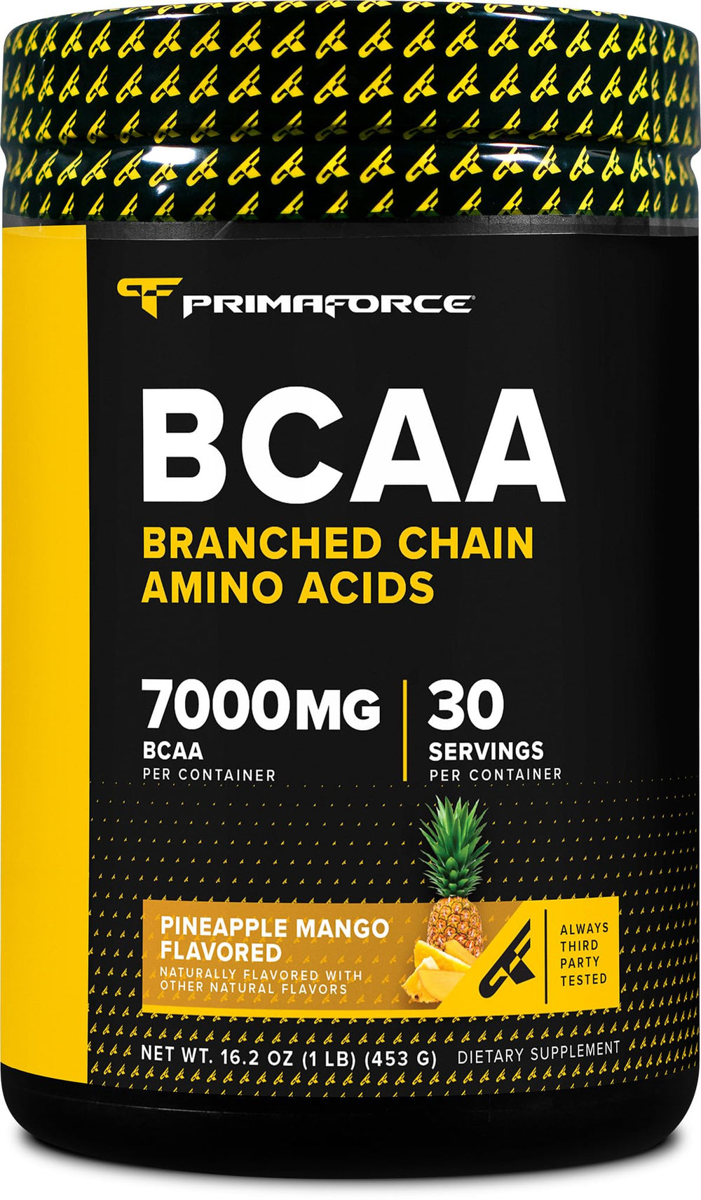 Primaforce BCAA pina-mango polvo favorece la recuperación post-entrenamiento.