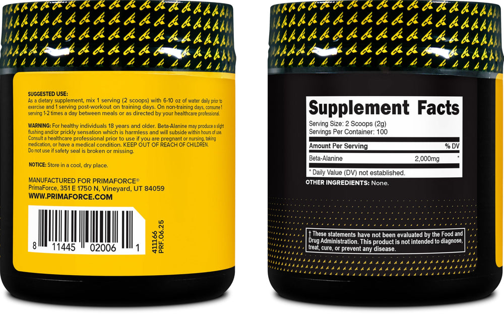 Envase ergonómico de 200 g listo para almacenamiento.