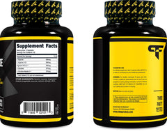 Primaforce Nitric Oxide Booster bottle demonstrates ISO testing and GMP compliance.