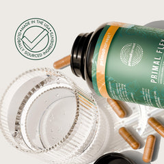 Primal Harvest Flex frasco en encimera de cocina listo para uso diario