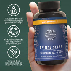 Primal Harvest Sleep etiqueta nutricional ingredientes y transparencia de calidad