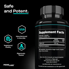 Prime Labs suplemento en gym durante entrenamiento para energía y flujo sanguíneo