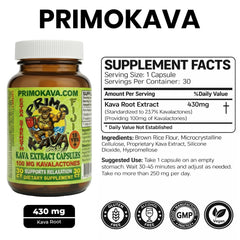 PRIMO KAVA ofrece relajación suave sin somnolencia.