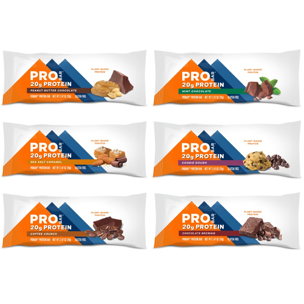 PROBAR corte de barrita detalle de textura y ingredientes integrales, alta proteína