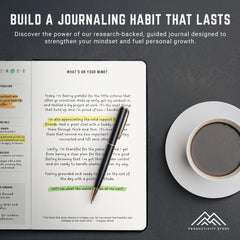 PRODUCTIVITY STORE diario en uso sobre escritorio, ayuda a crear rutinas diarias