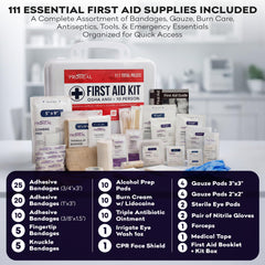 ProHeal manual abierto con instrucciones claras para primeros auxilios