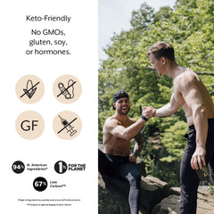 ProMix Nutrition etiqueta con ingredientes resaltando origen alimentado con pasto